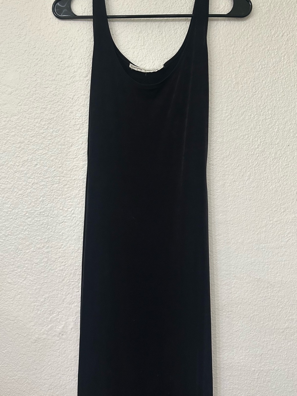 Sleeveless Black Maxi Dress - Simple Scoop Neck